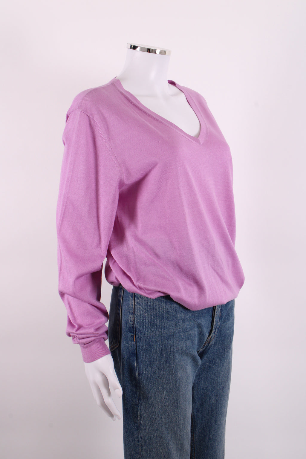 Dries Van Noten L/S V Neck Jumper Lilac L