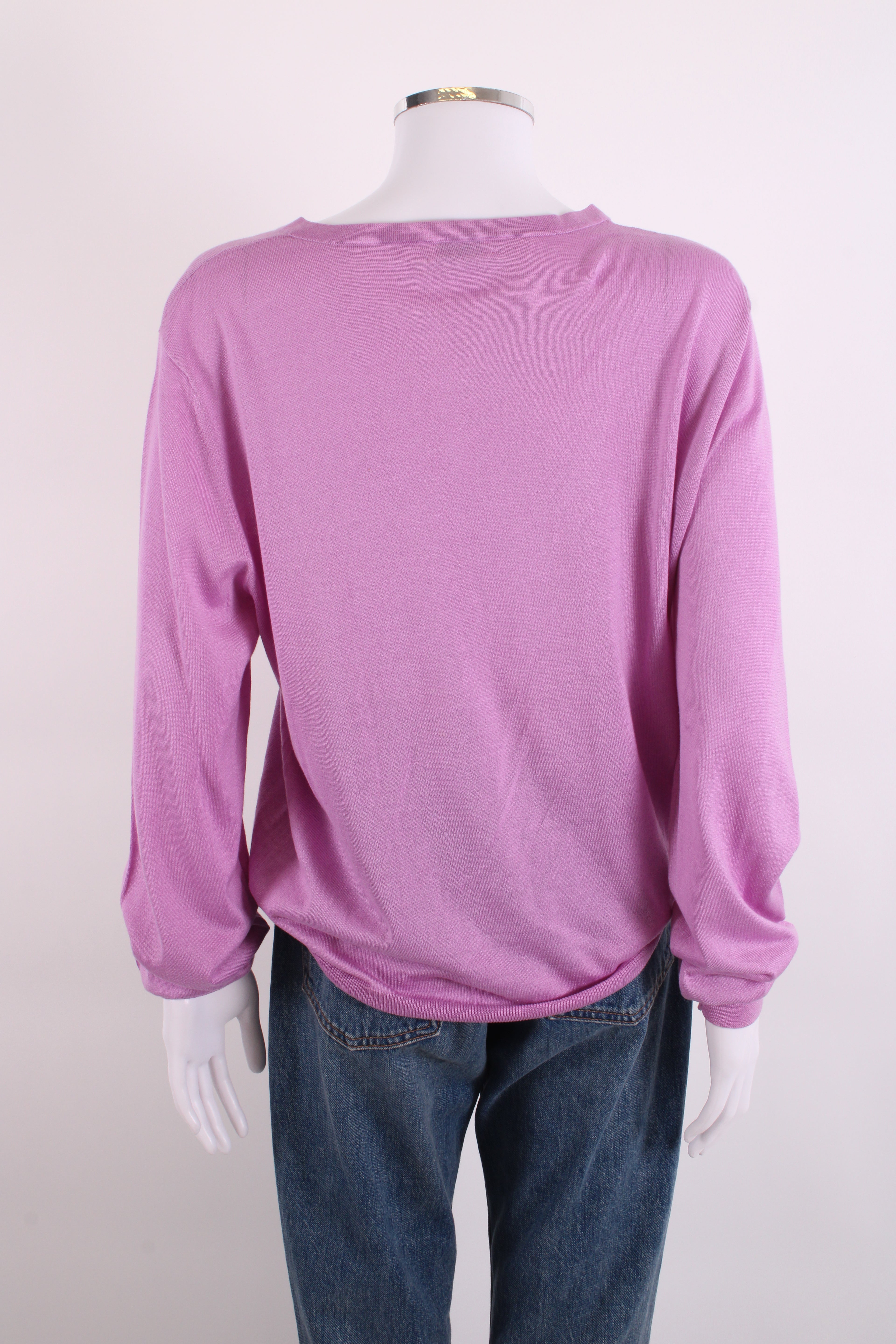 Dries Van Noten L/S V Neck Jumper Lilac L