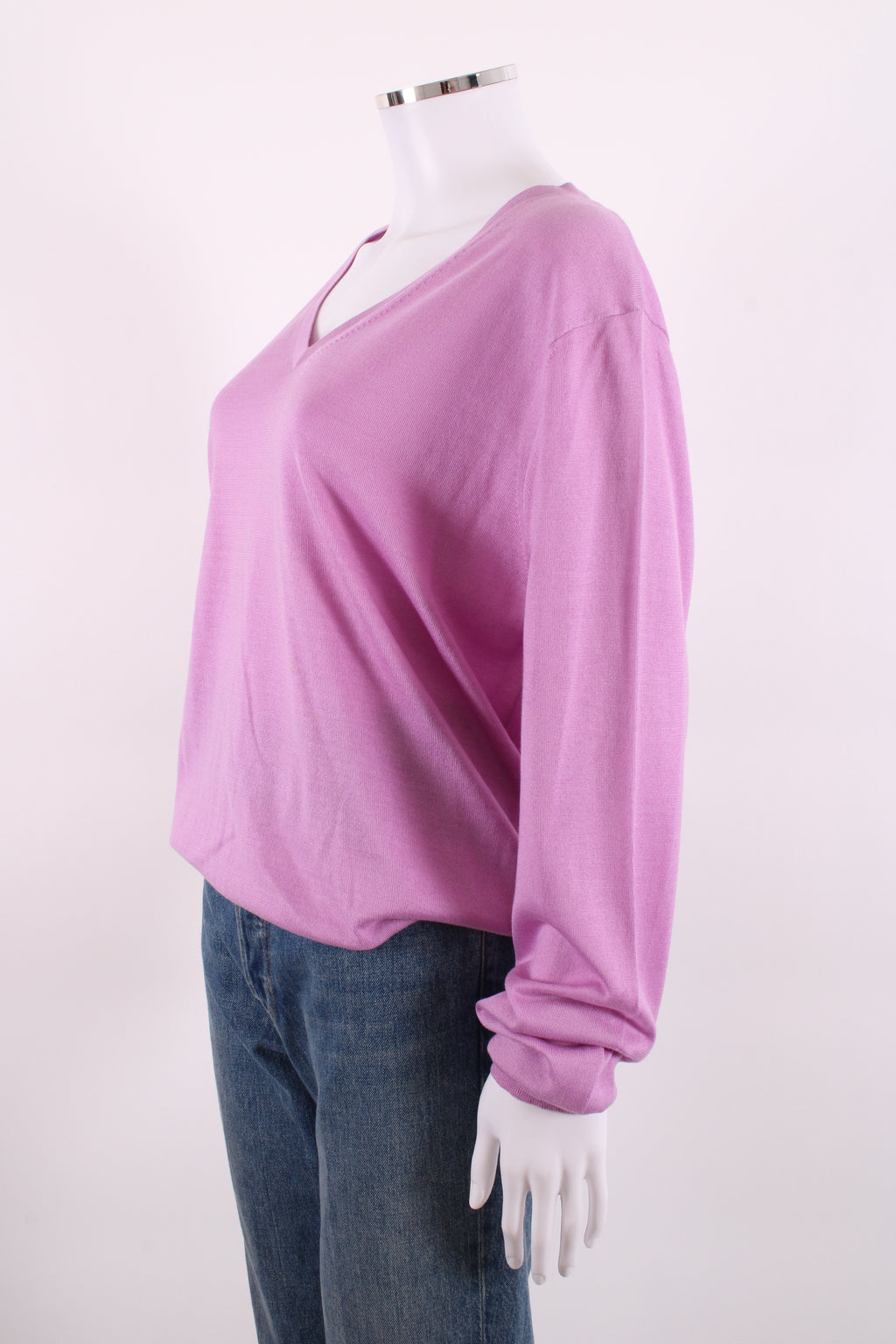 Dries Van Noten L/S V Neck Jumper Lilac L
