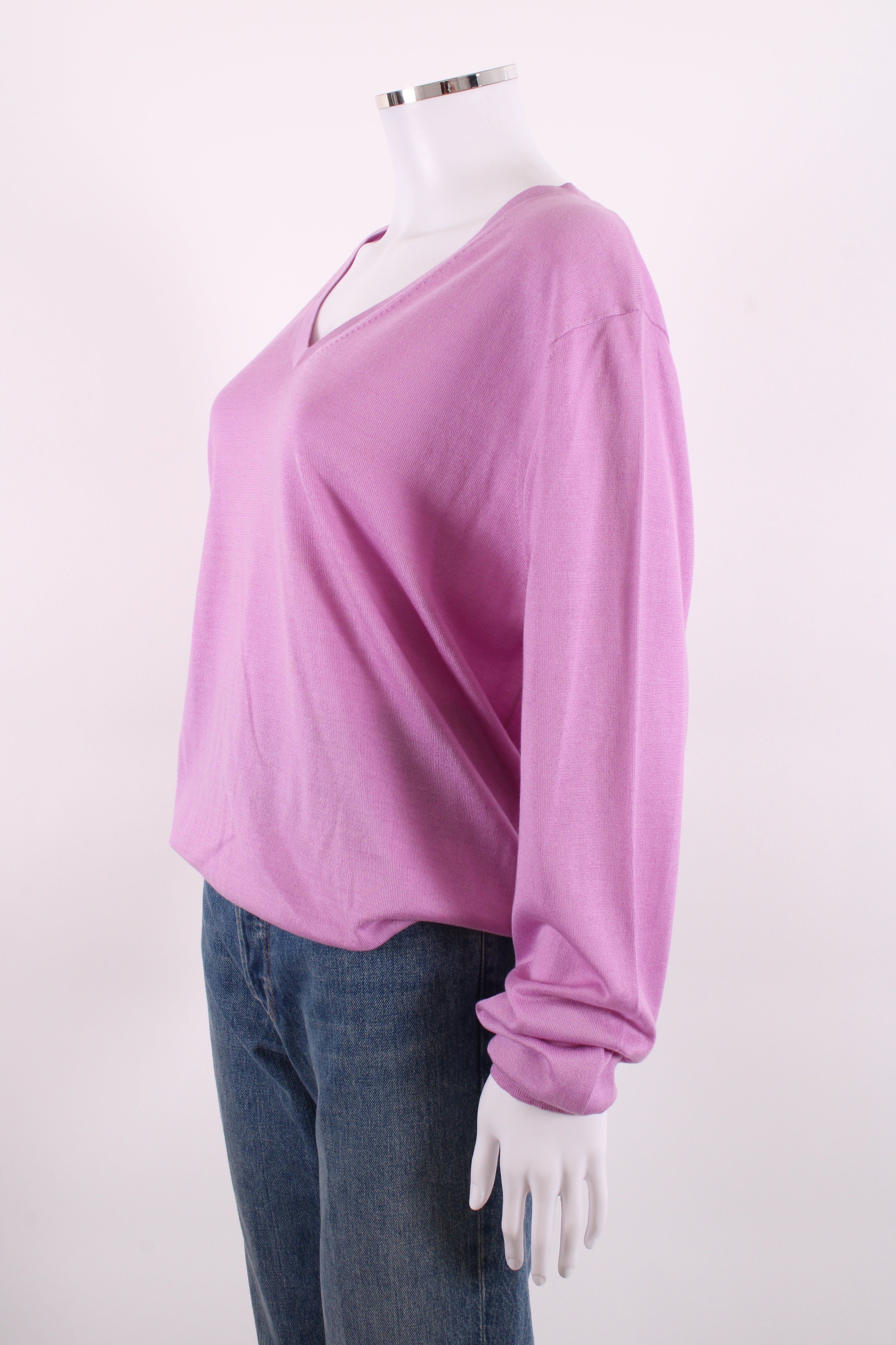 Dries Van Noten L/S V Neck Jumper Lilac L
