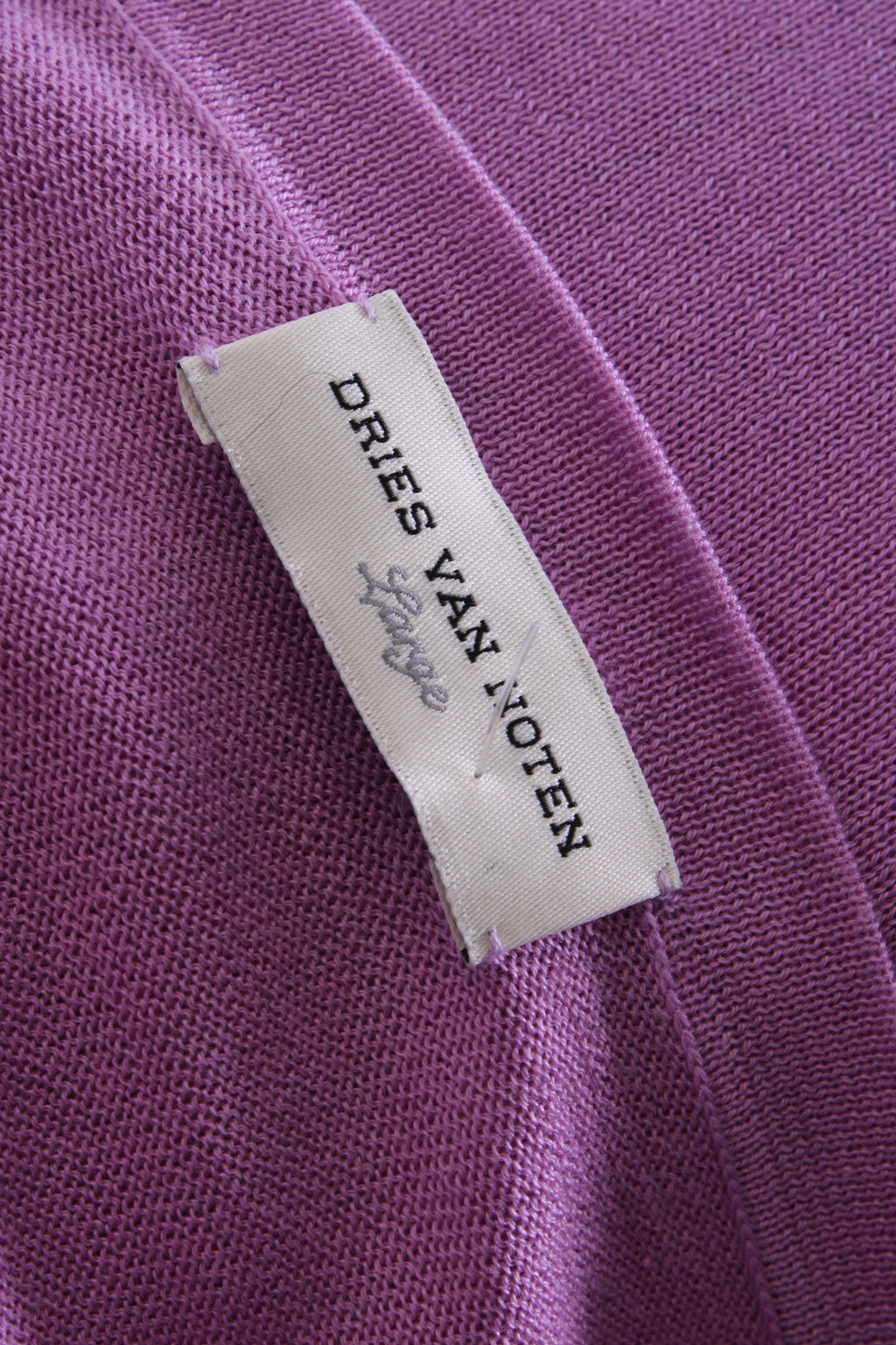 Dries Van Noten L/S V Neck Jumper Lilac L