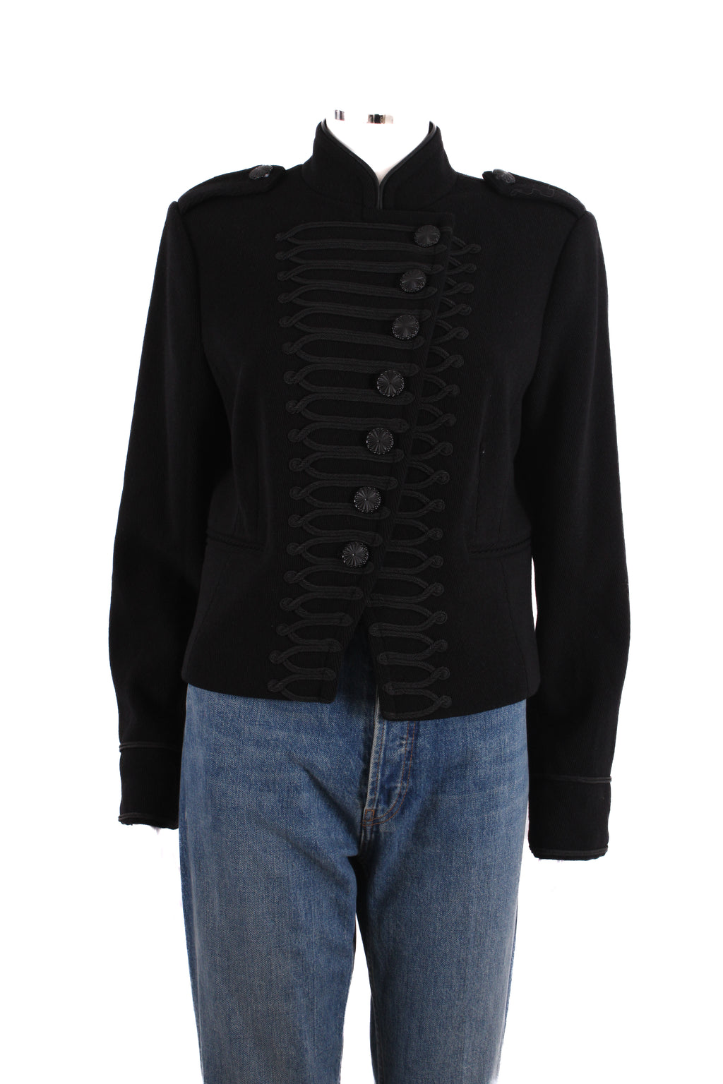 Mint Velvet Military Jacket Black 14