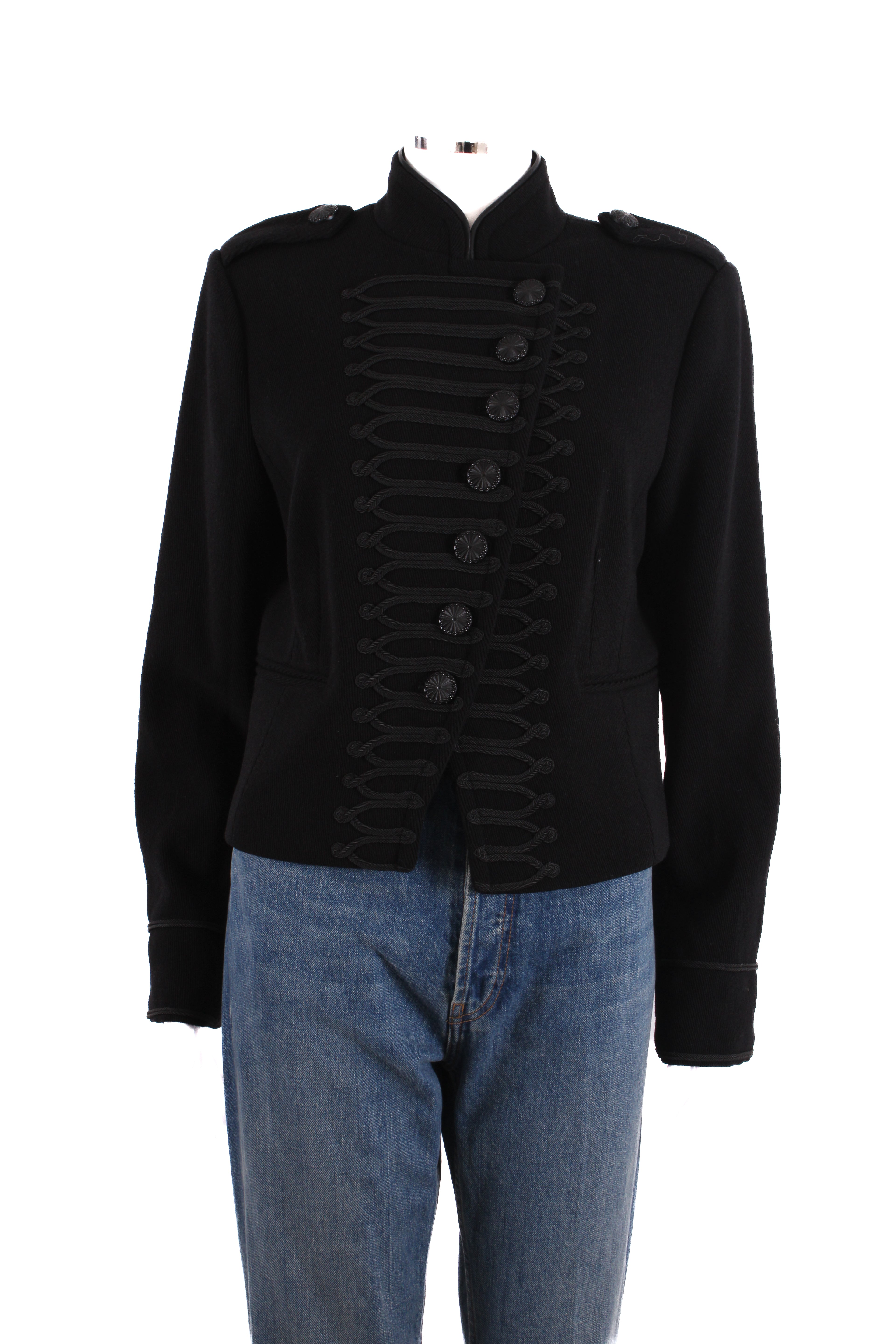 Mint Velvet Military Jacket Black 14