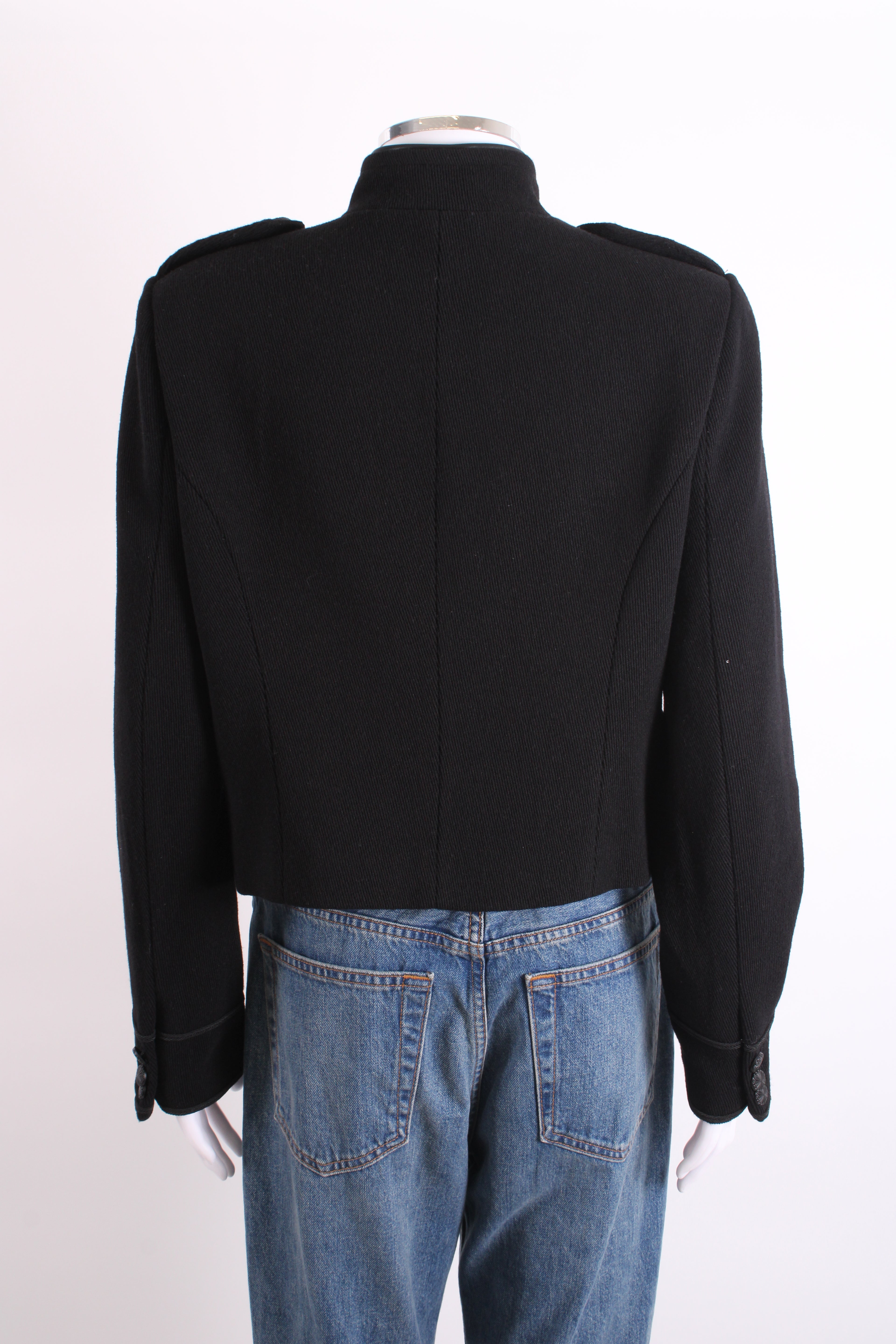 Mint Velvet Military Jacket Black 14