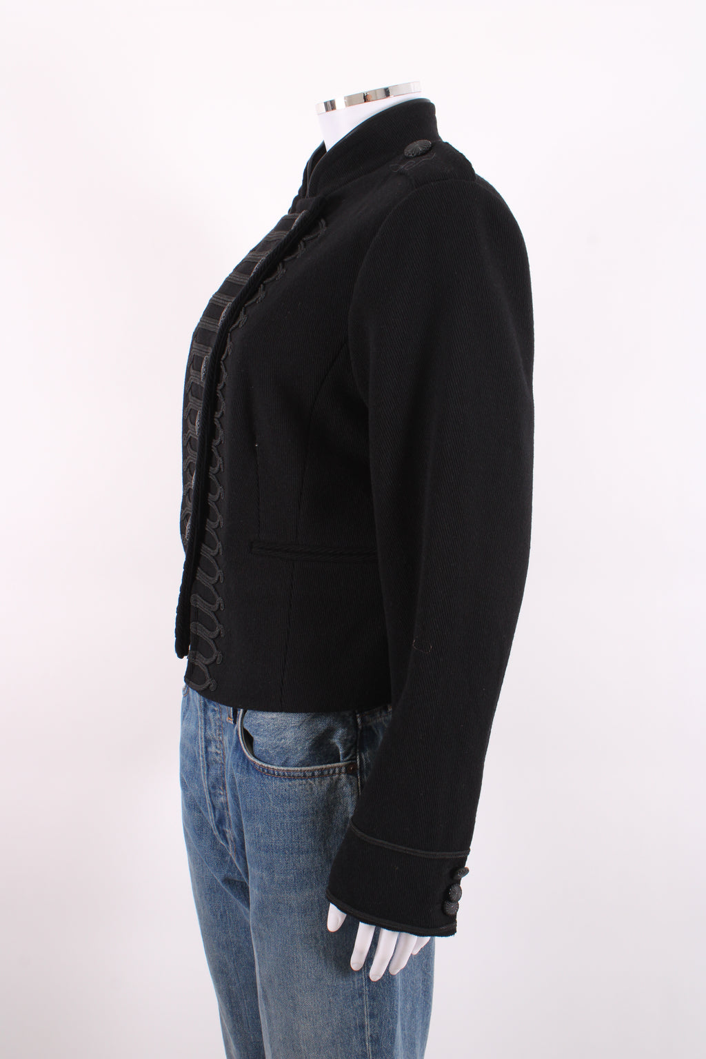 Mint Velvet Military Jacket Black 14