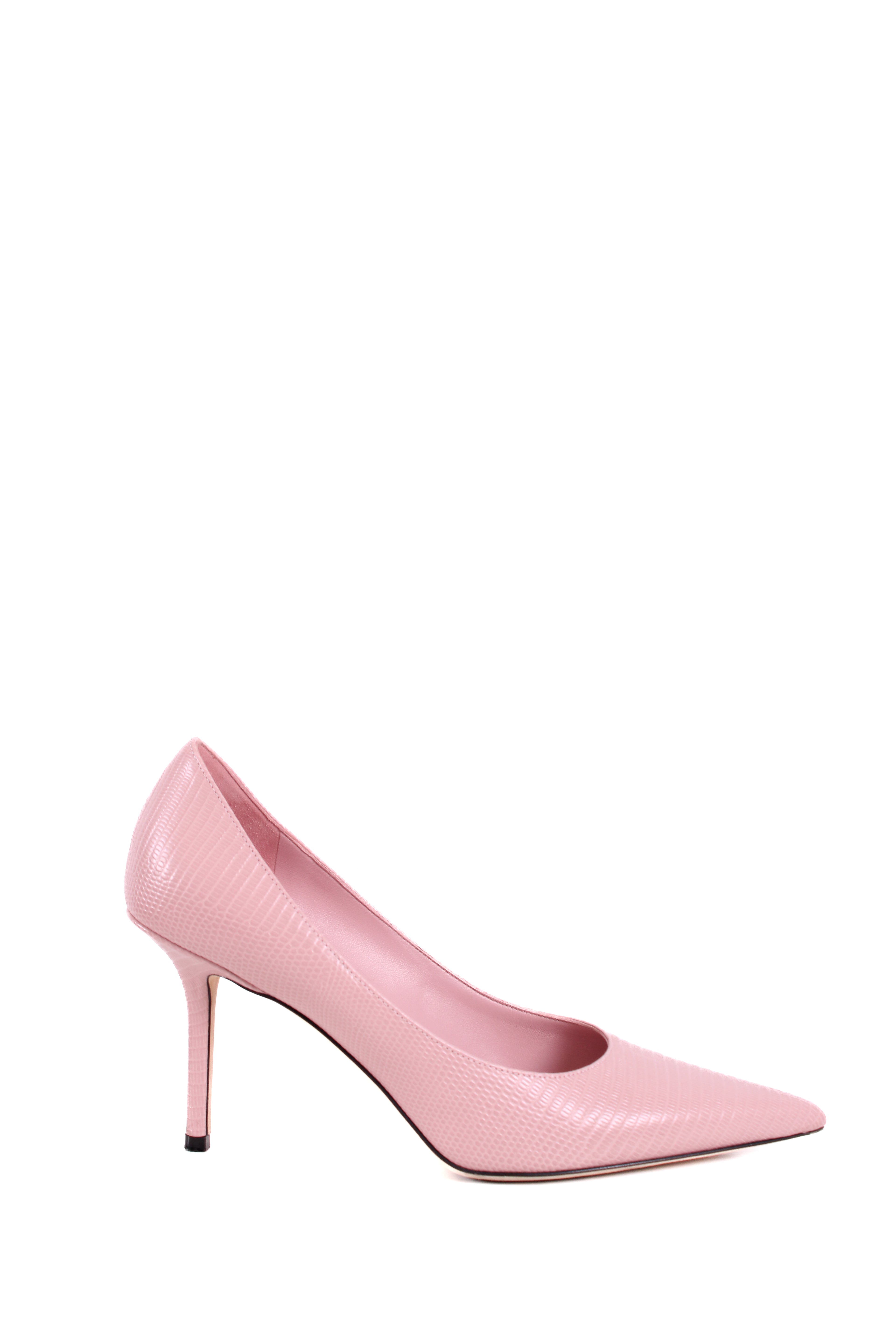 Jimmy Choo Snake Effect Heels Pink 38