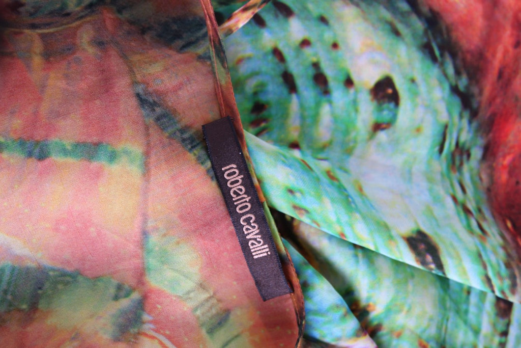 Roberto Cavalli Blouse Green/ Orange 10