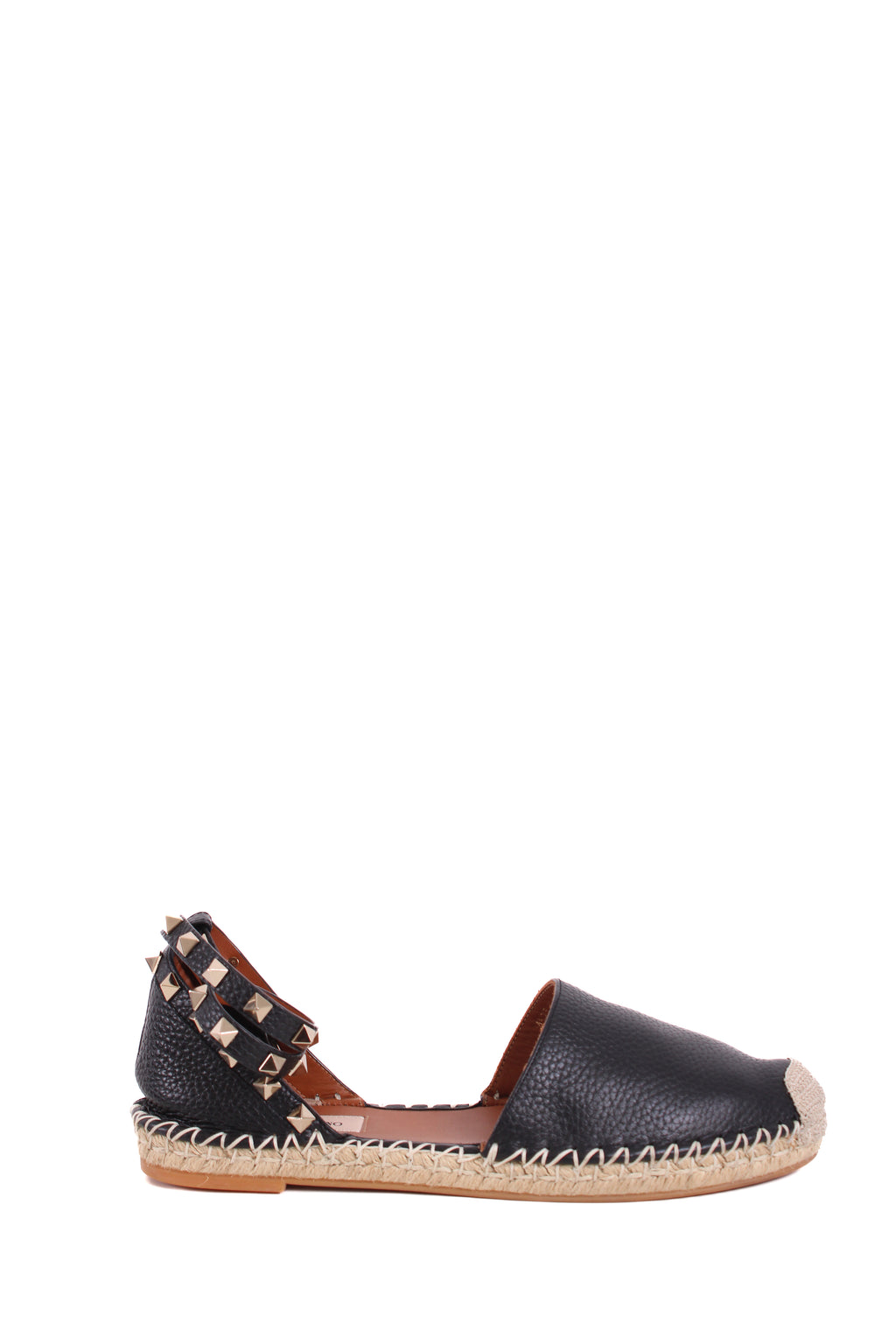 Valentino Rockstud Espadrilles Black 38