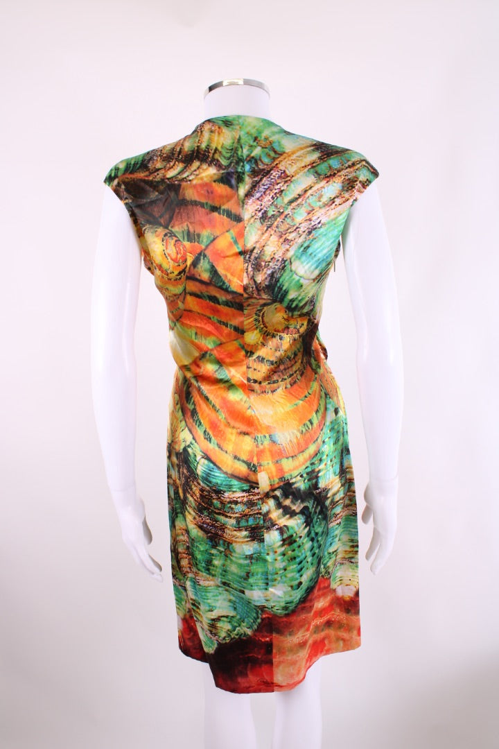 Roberto Cavalli Dress Green/ Orange 12