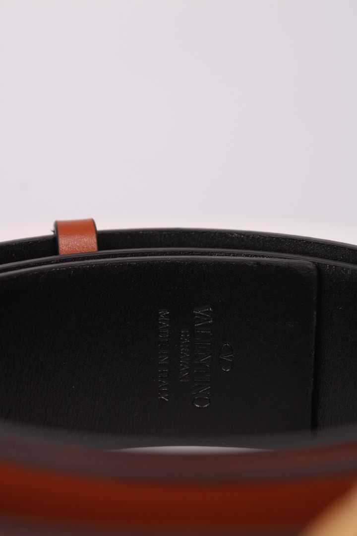 Valentino Reversible VLogo Signature Belt Brown/ Black 100CM