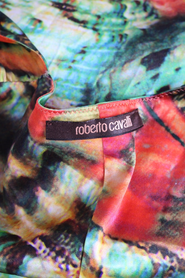 Roberto Cavalli Dress Green/ Orange 12