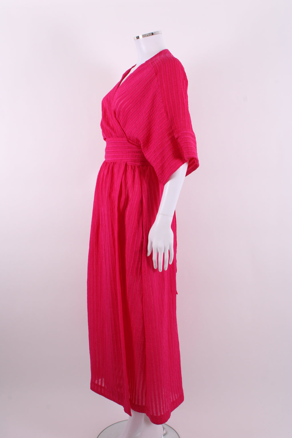 Three Graces London S/S Wrap Dress Pink 12