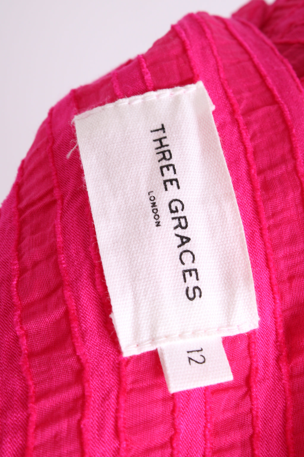 Three Graces London S/S Wrap Dress Pink 12