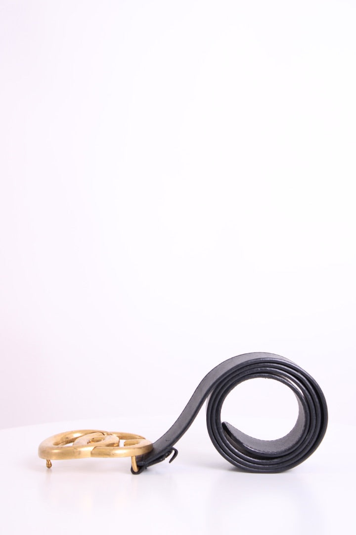 Gucci GG Marmont Wide Belt Black 70.28