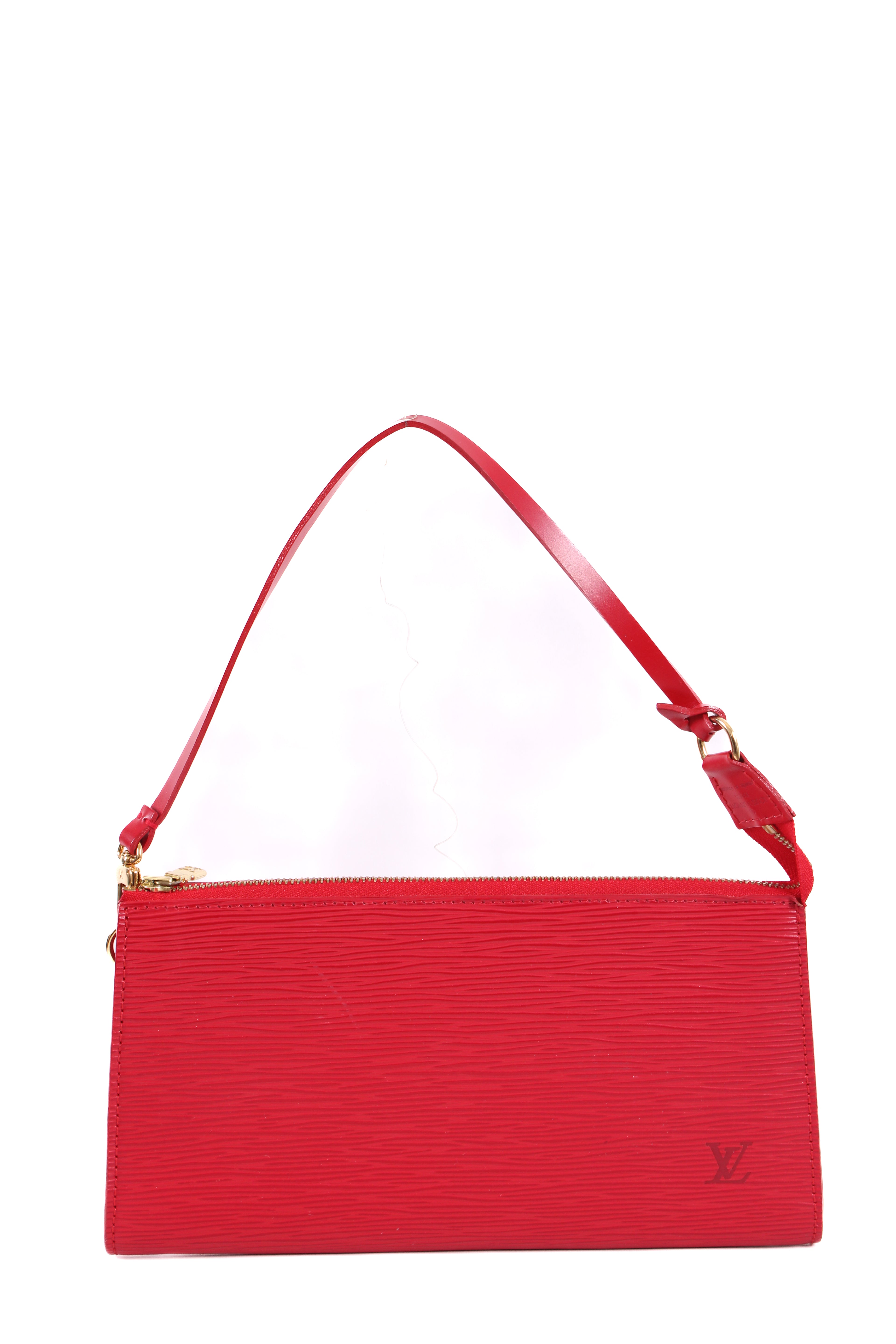 Louis Vuitton Epi Pochette Handbag Red