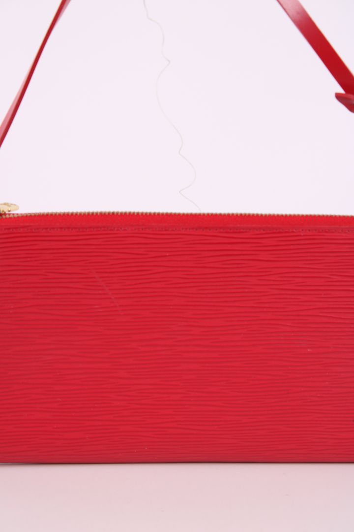 Louis Vuitton Epi Pochette Handbag Red