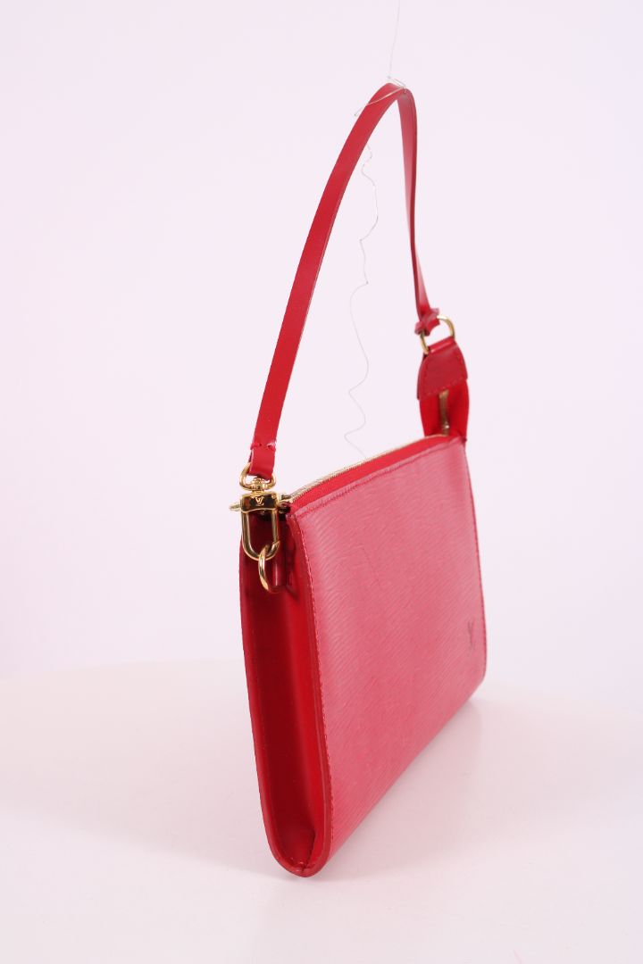 Louis Vuitton Epi Pochette Handbag Red