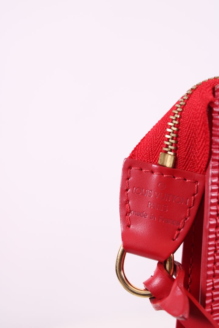Louis Vuitton Epi Pochette Handbag Red