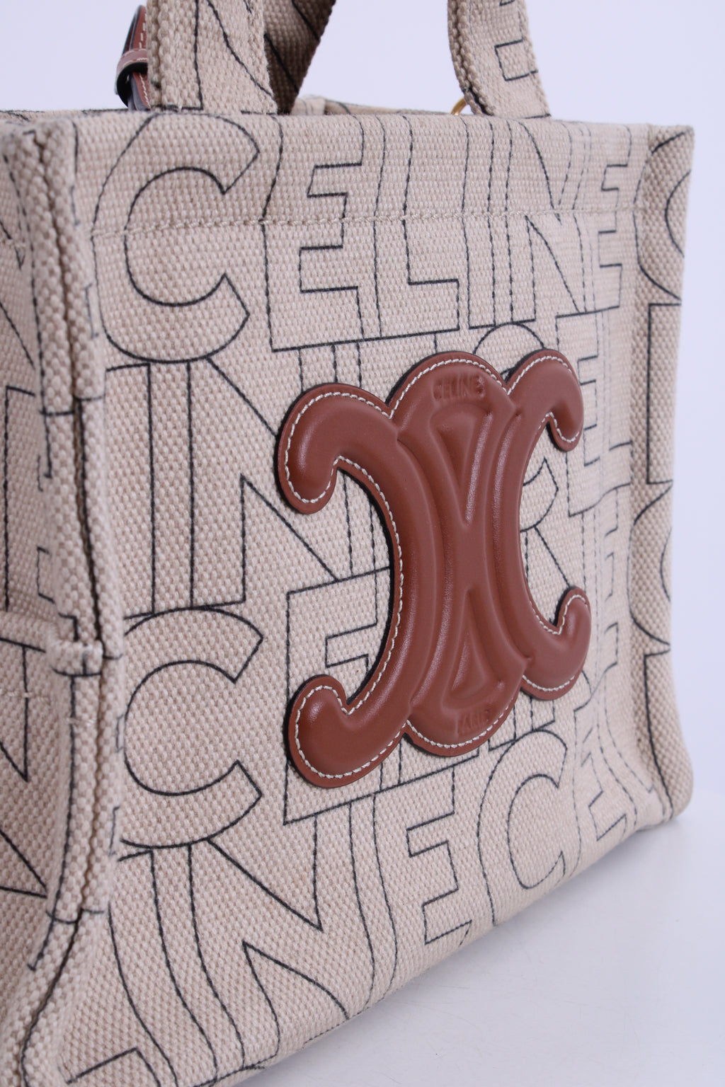 Celine Cabas Thais Tote Bag Beige