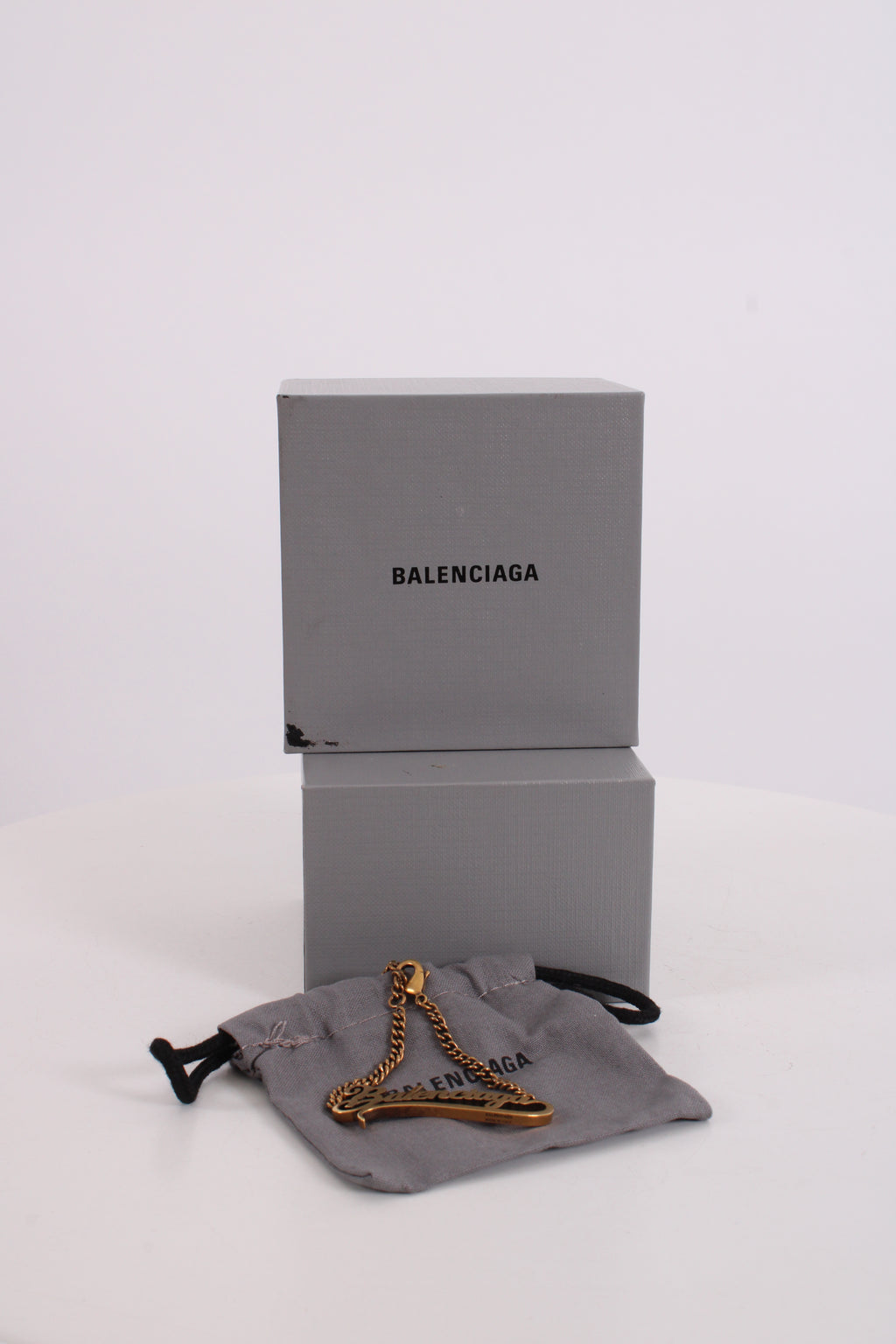 Balenciaga Typo Valentine Bracelet Brass Colour