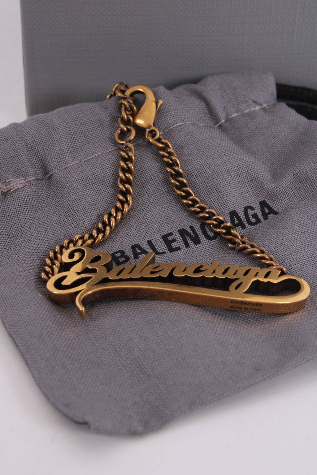 Balenciaga Typo Valentine Bracelet Brass Colour