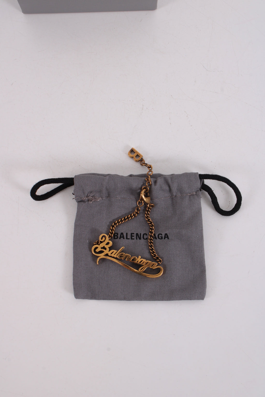 Balenciaga Typo Valentine Bracelet Brass Colour
