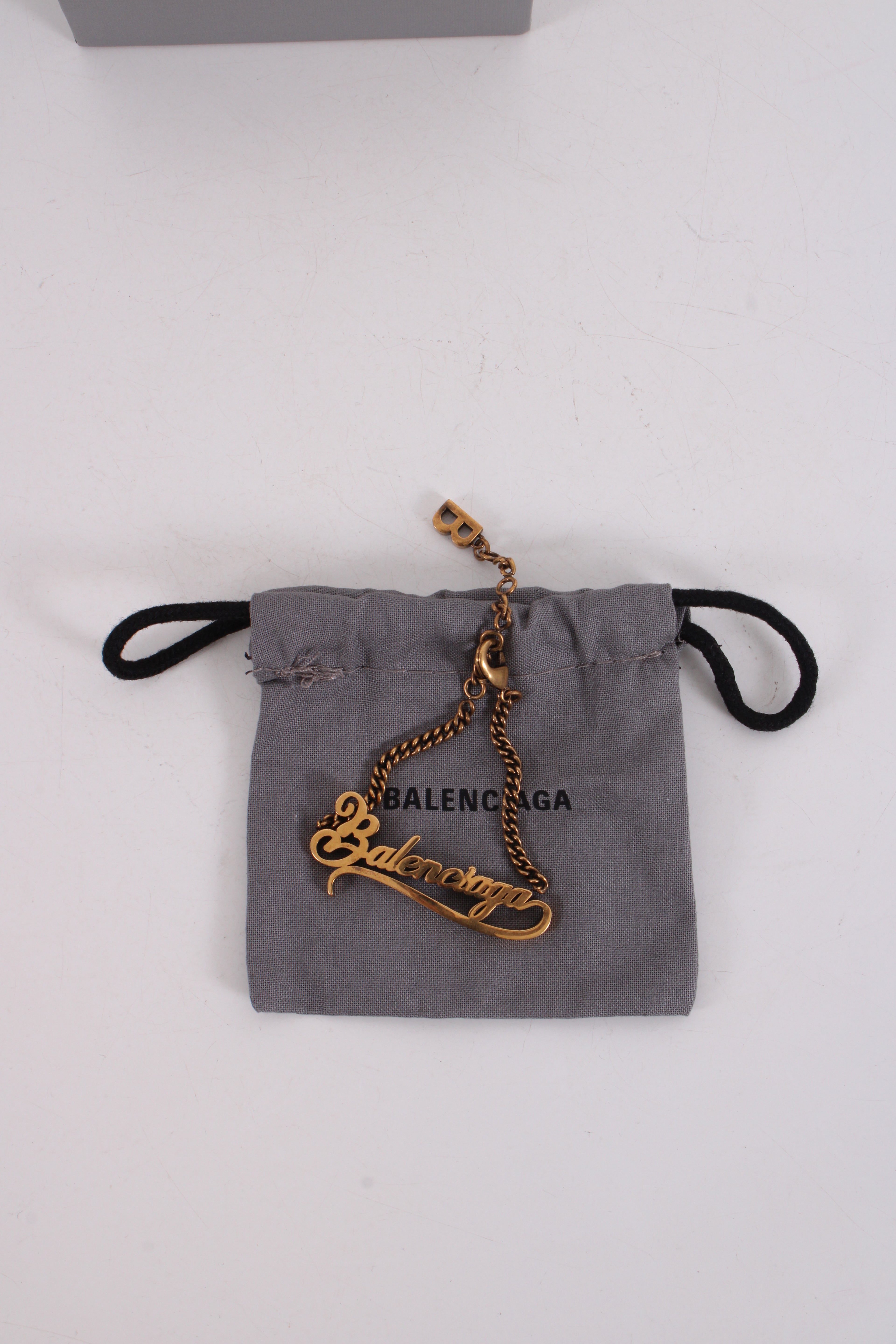 Balenciaga Typo Valentine Bracelet Brass Colour