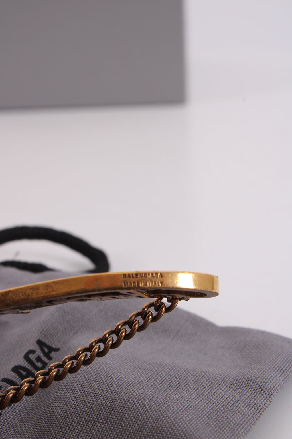 Balenciaga Typo Valentine Bracelet Brass Colour