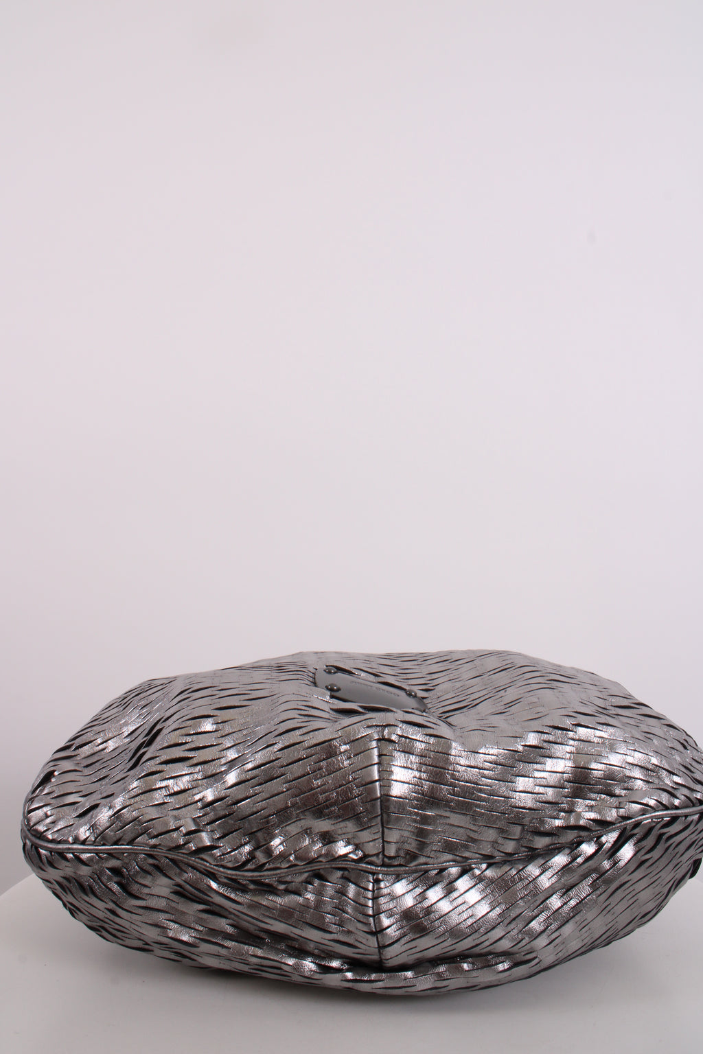 Jimmy Choo Mesh Cut Out Handbag Silver