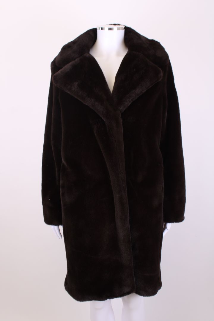 Luisa Cerano Faux Teddy Coat Brown 14