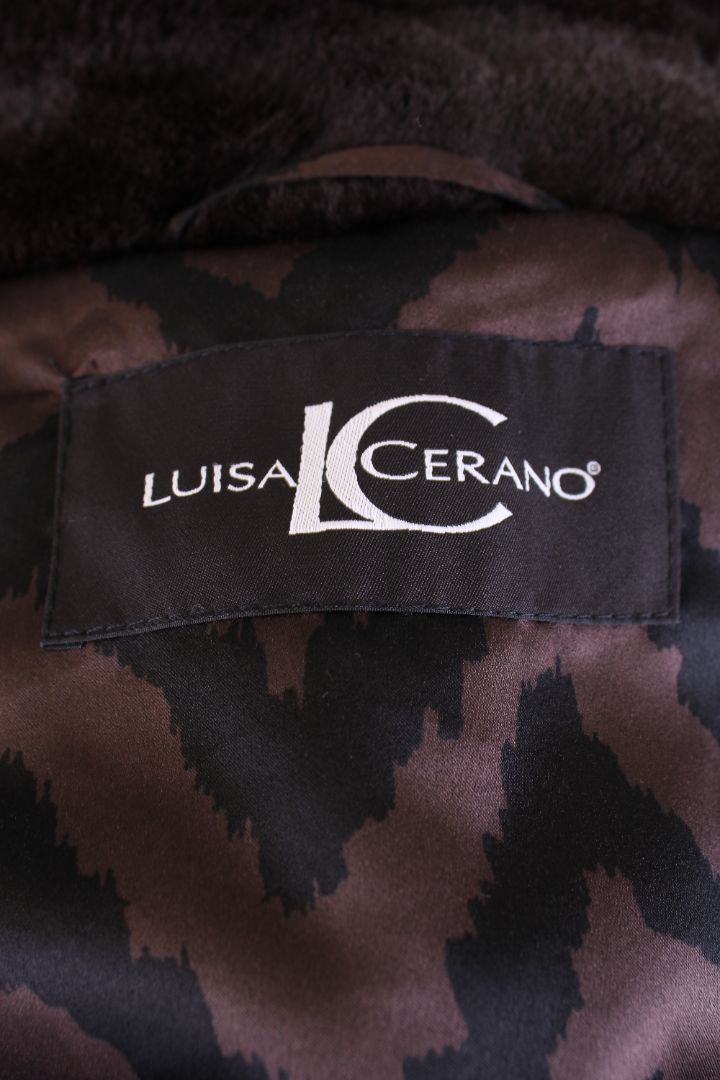 Luisa Cerano Faux Teddy Coat Brown 14