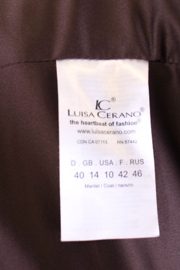 Luisa Cerano Faux Teddy Coat Brown 14