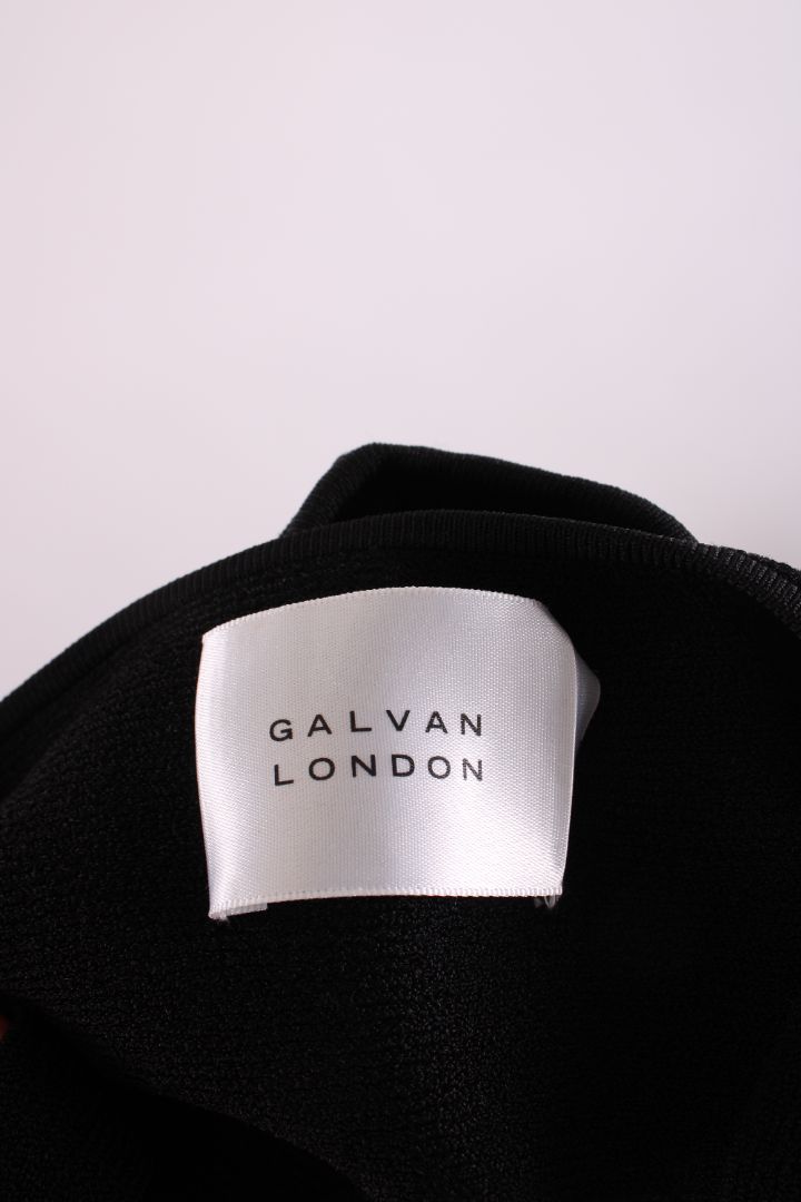Galvan London NYX Rib Knit Bralette Black S