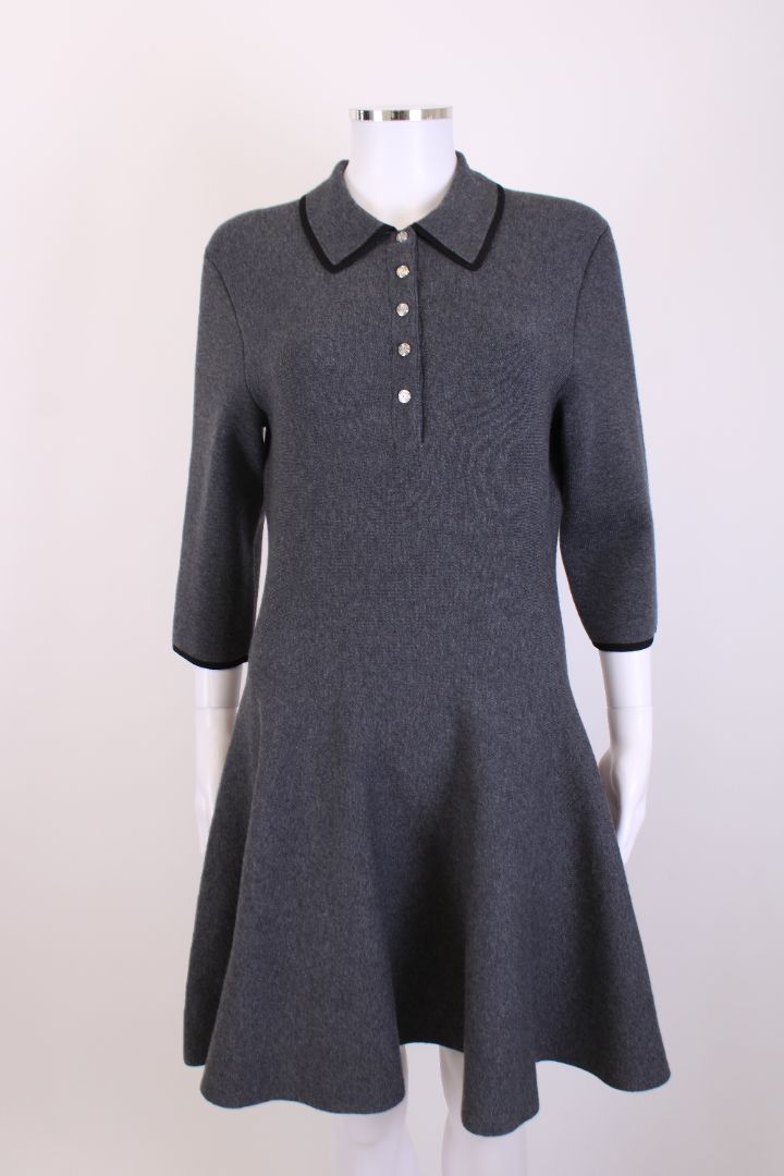 Maje S/S Knit Dress Grey S