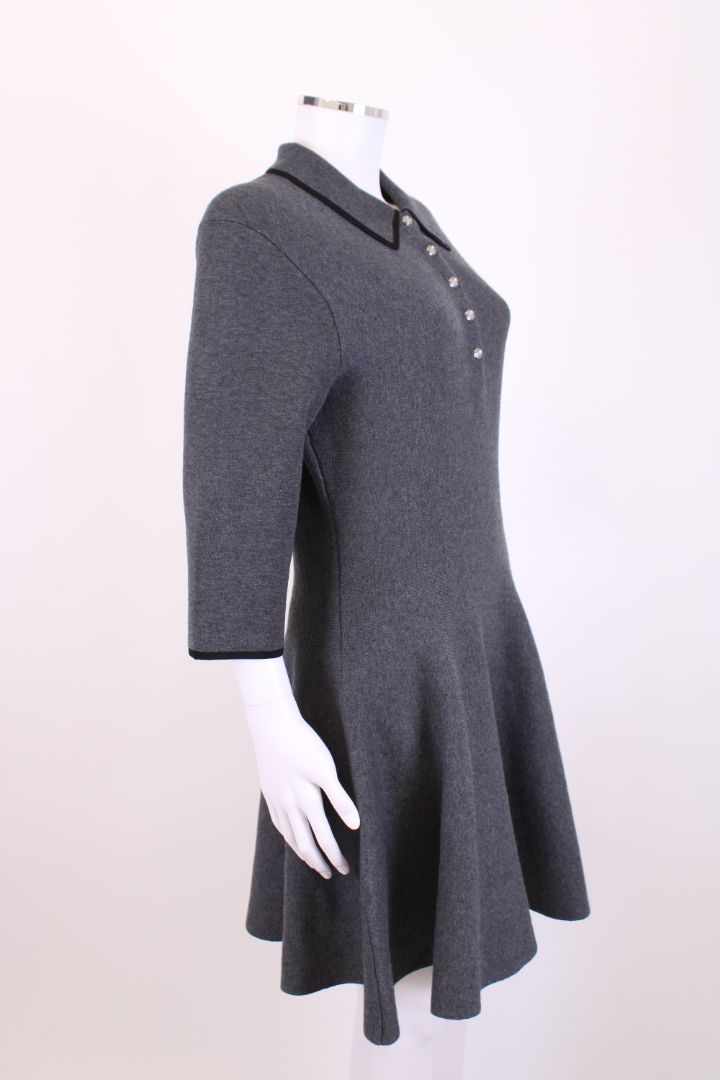 Maje S/S Knit Dress Grey S