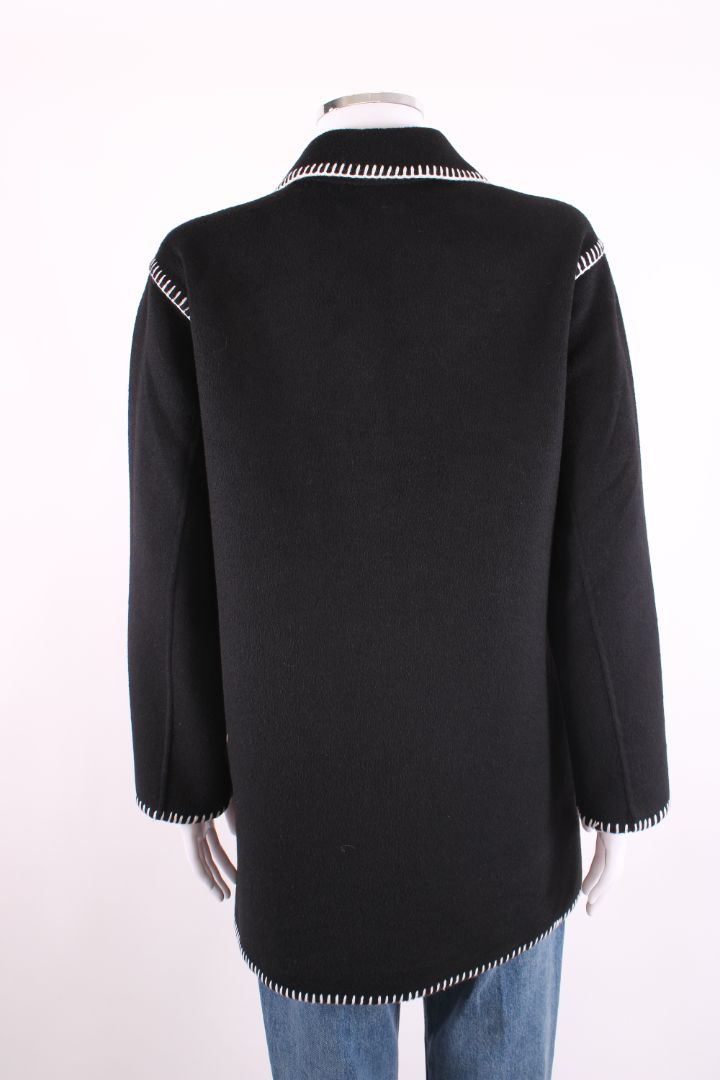 Rails Contrasting Stitch Jacket Black/ White S