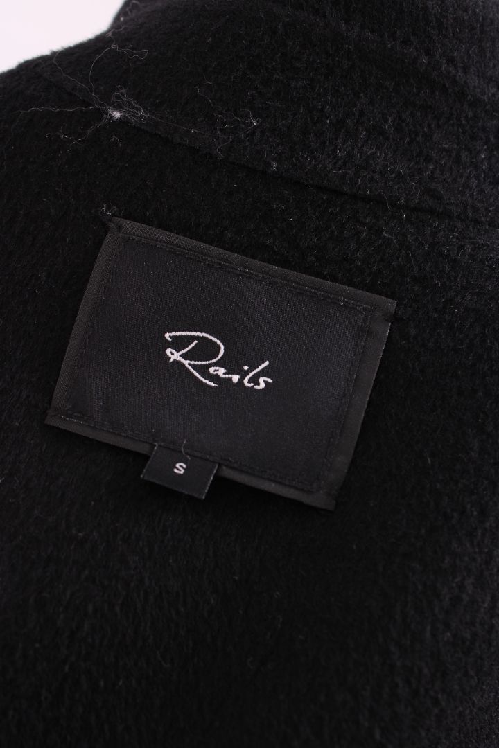 Rails Contrasting Stitch Jacket Black/ White S
