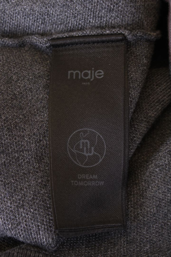 Maje S/S Knit Dress Grey S