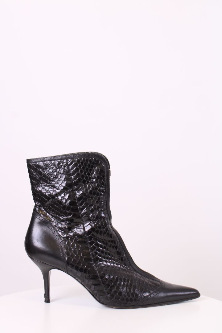 Dolce & Gabbana Python Heeled Boots Black 39.5
