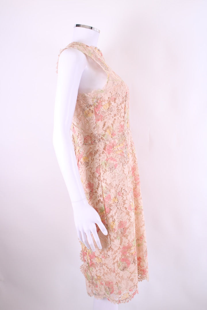 Valentino S/S Lace Dress Beige/ Pink M