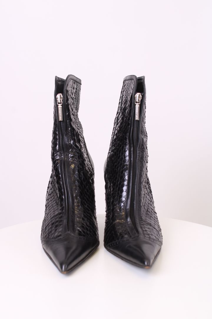 Dolce & Gabbana Python Heeled Boots Black 39.5