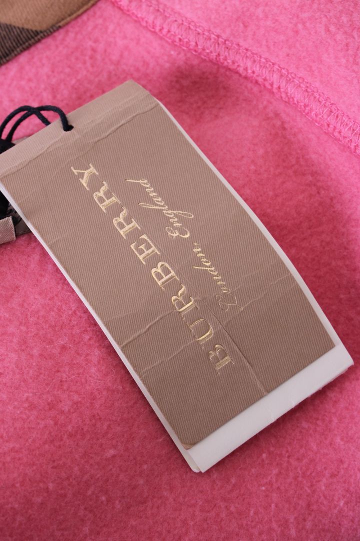 Burberry Check Lining Hoodie Pink M