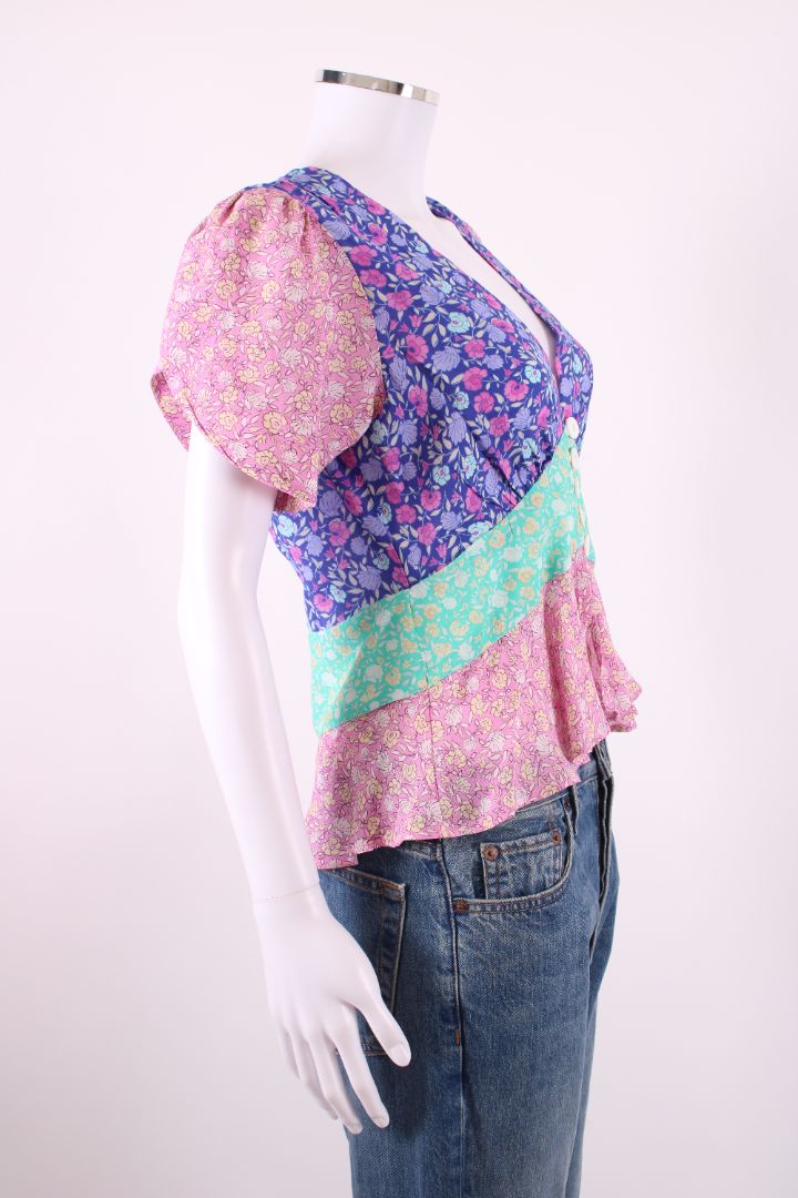 Rixo short sleeve Multicolour floral 8