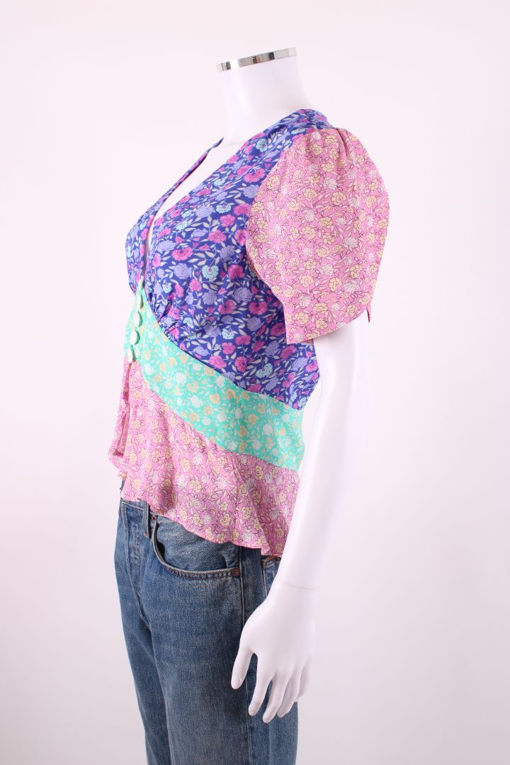 Rixo short sleeve Multicolour floral 8
