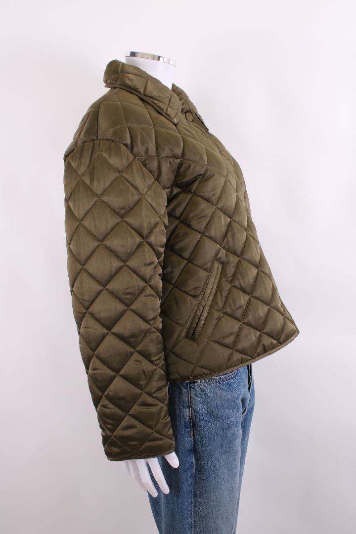 Anine Bing Quilted Jacket Green S