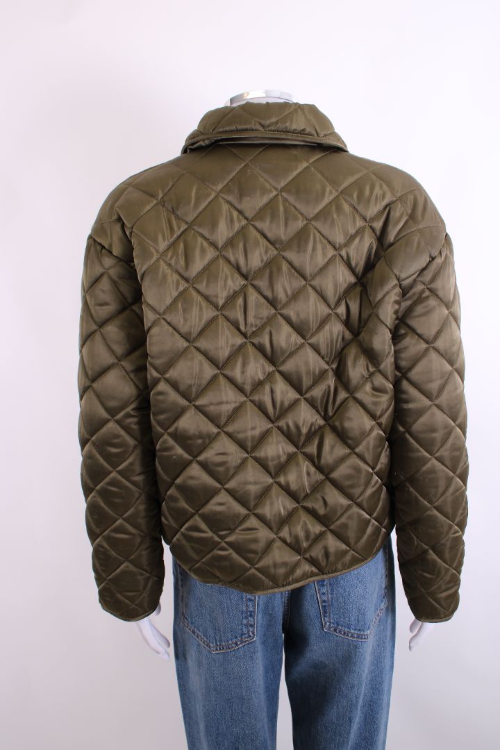 Anine Bing Quilted Jacket Green S