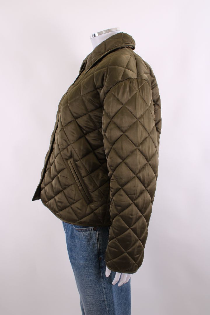 Anine Bing Quilted Jacket Green S