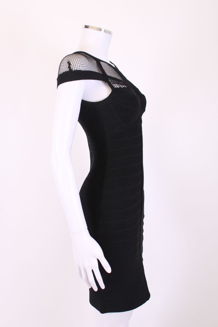 Herve Leger black body con dress Black M