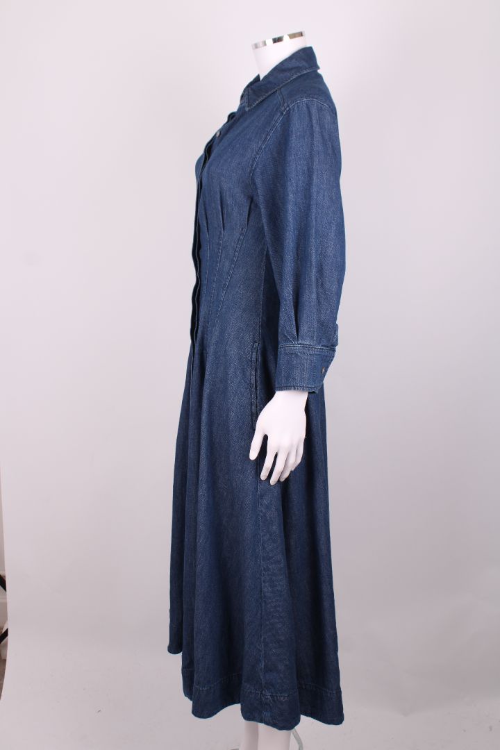 Simkhai L/S Shirt Dress Denim S