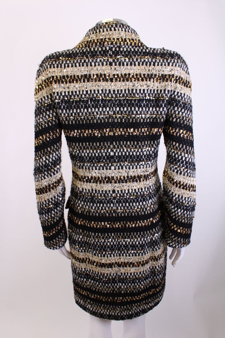 Chanel Runway Tweed Jacket Black 38
